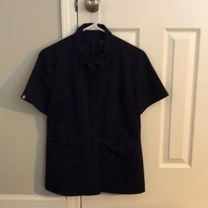 Malindi Peplum Scrub Top